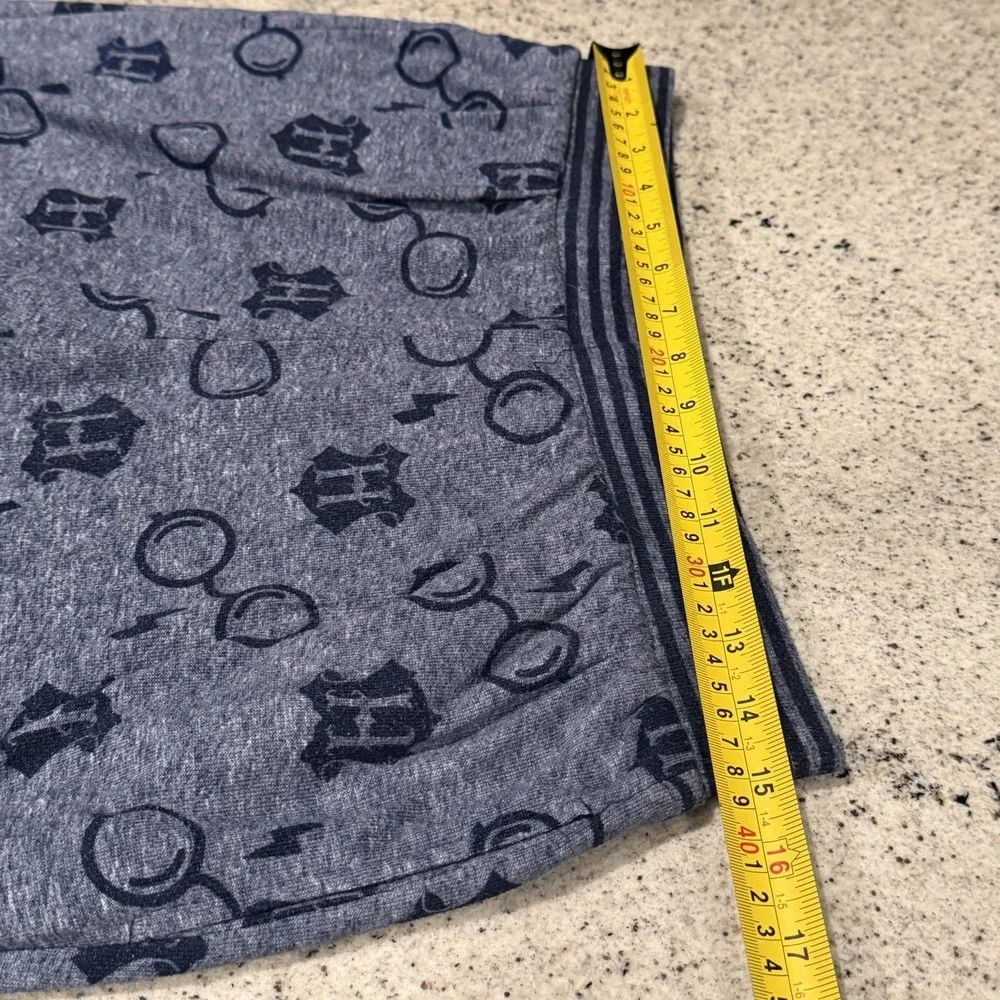 Harry Potter Unisex M Navy Blue Fleece Pajama Pants Graphic Print Drawstring